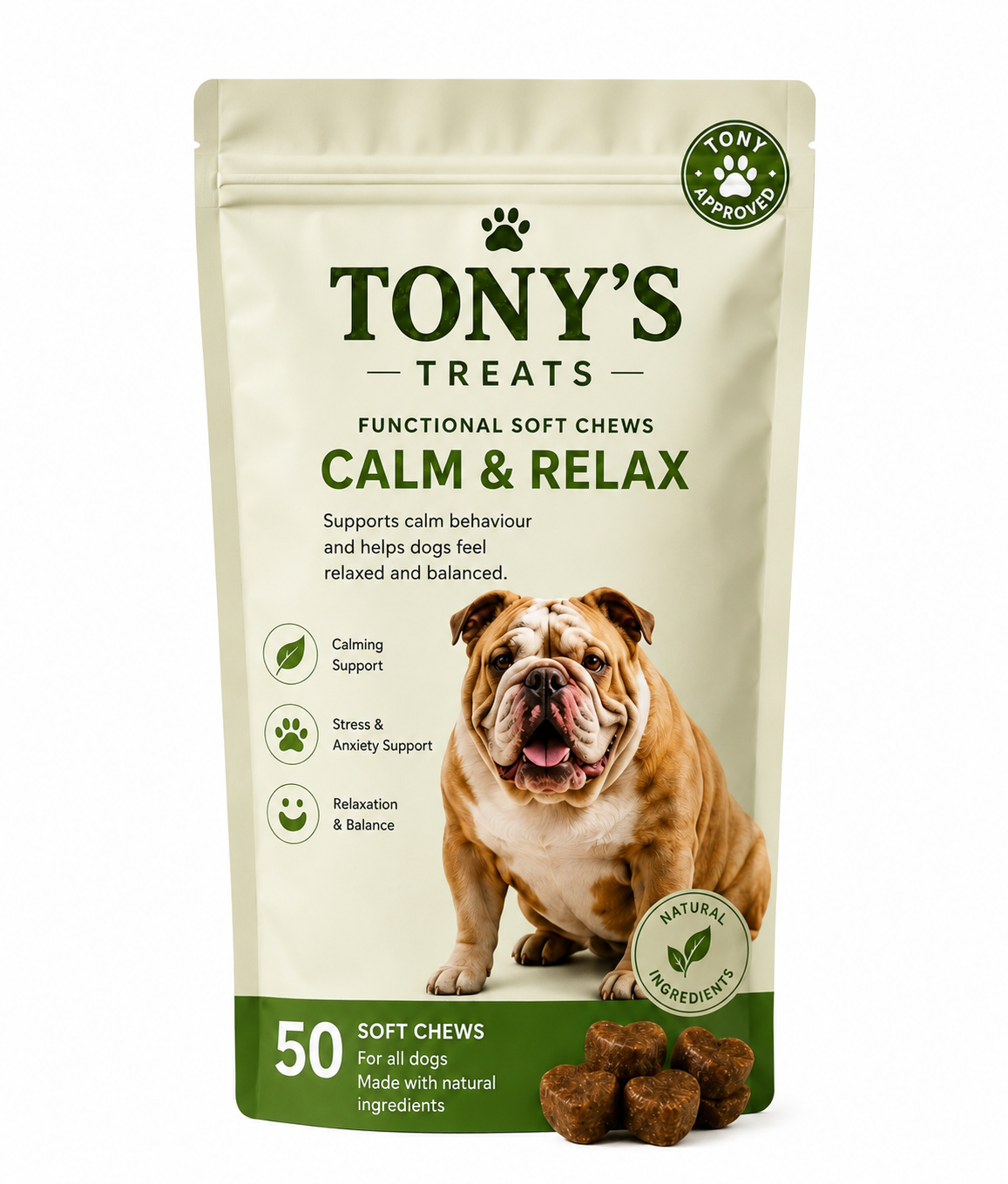 Tony's Treats Calm dog chews